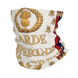 Scarves Napoleonic French 1er Garde Imperiale Flag Bandana Neck Gaiter Printed Wrap Mask Scarf Headband Riding Unisex Adult Winter