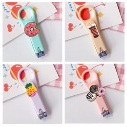 Other Arts And Crafts Donuts Cartoon Nail Clippers Stainless Steel Cute For Child Women Creative Set Drop Delivery Otlj9