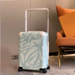 horizon 55 spinner suitcases travel luggage cartoon men womens suitcase top quality trunk bag Watercolour universal wheel duffel rolling luggages 240515