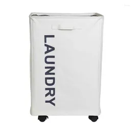 Storage Bags 22" Pro Rolling Laundry Cart Clothes Hamper Mesh Cover Collapsible Basket With Wheels For Family