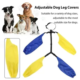 Dog Apparel Rainproof Leg Protectors Waterproof Anti-dirty Sleeves For Outdoor Protection Adjustable Pet Pants With Collar