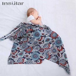 TJKL Nursing Cover Insulated maternity care breast feeding privacy cover baby stroller blanket printed breast feeding scarf care cover 100 * 70cm d240517