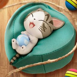 Blind box Private Cat Daily Series Blind Box Toys Cute Doll Tide Play Ornament Anime Figure Surprise Bag for Girls Heart New Year Gift Y240517