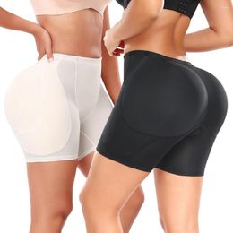 Women's Shapers Women Hip BuPadded Booty Lifter Body Shaper Shorts Thicker Enhancer Removable 4 Pads Panty For Bigger BuFake Ass Boyshorts