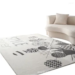 Carpets Modern Minimalist Living Room Quiet And Luxurious Style Anti Cashmere Household Carpet