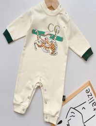 Designer Newborn Baby Girl Boy Rompers Clothes Infant Girls Cartoon Bear Print Short Sleeve Jumpsuits Onesie Bodysuit 2022 tops br5912177