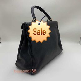 Top Ladies Designer eKolry Bag s 35 Frame O Black Cowhide 35 13