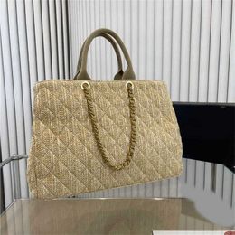 Hip Beach Bags Tote Bag Multiple Styles Women Summer Straw Totes Chain Luxurys Handbag Womens Classic Single Shoulder Shopping Bags Purse 230201