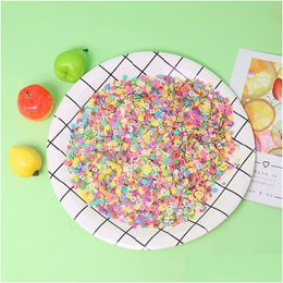 Clay, Dough & Modelling 1000Pcs/Set Diameter 0.5Cm Slime Additives Fruit Slices For Clay Nail Art Charm Filler Avocado Diy Accessories Dhdih