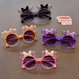 2024 New Children Cartoon Bowknot UV400 Girls Boys Lovely Outdoor Protection Sunglasses Kids Sun Glasses