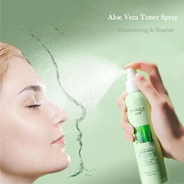 Aloe Vera Face Moisturizing Spray Improve Dryness Makeup Base Liquid Sooth Skin Refreshing Non Greasy Face Care Water 240517