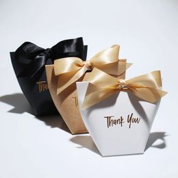 Chic Candy Gift Boxes | Black White Coffee Gold Thank You Ribbon For Christmas Birthdays Baby Showers Weddings! 240517