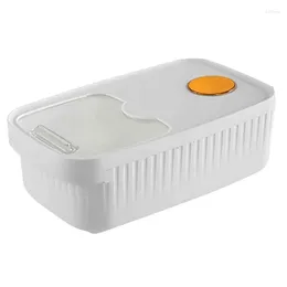 Storage Bottles Grain Rice Bin Container Plastic Large Capacity Airtight With Lid For Cereal Flours