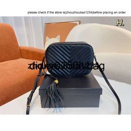 ys bag Small ysllbags Good Quality Leather Bags With Tassel Luxury Women Black Lou Bag Messenger Handbags Lady Quilted Buffed Calfskin Camera Handbag Size
