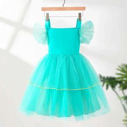 Girl's Dresses 2024 Costumes for Girls Jasmine Princess Role Play Summer Clothes Children Halloween Party Luxury Outfit Tulle Ball Gown 3-10T