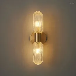 Wall Lamp Modern Led Decor Bedside Sconce Copper Lights For Bedroom Living Room Dining Art Aisle Corridor