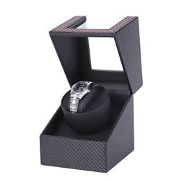 Carbon Motor Shaker Watch Winder Holder Display Automatic Mechanical Watch Winding Box Jewelry Automatic Watch EU US UK AU 2020 CX20080 344e