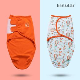 Sleeping Bags 2pcs Baby Sleeping Bag Newborn Baby Cocoon Swaddle Wrap Envelope 100% Cotton 0-7 Months Baby Blanket Swaddling Wrap Sleepsack Y240517