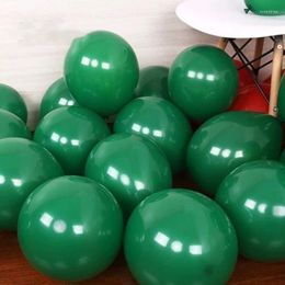 Party Decoration 30pcs 10/12 Inch Dark Green Round Latex Balloons Birthday Wedding Inflatable Balloon Baby Shower