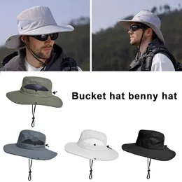 Bandanas Bucket Hat Benny Wide Brim Sun Fishing Camping 2024 Summer Breathable Fisherman Outdoor Mountaineering