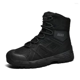 Casual Shoes 2024 Summer High Top Outdoor Combat Boots Tactical Mountaineering Desert Work For Men