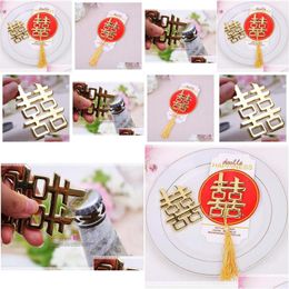 Chinese Style Products Asian Themed Double Happiness Bottle Opener Party Favours Giveaways Dh2541 Drop Delivery Home Garden Arts Crafts Dhio2