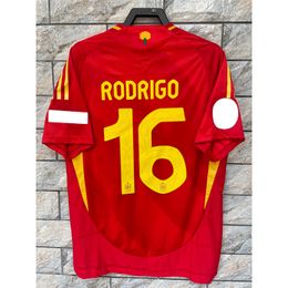 2024 New Spain soccer jerseys MORATA RODRIGO LAMINE YAMAL JOSELU 24 25 Spanish National Team Cup competition Player version Men kit spanien football shirts