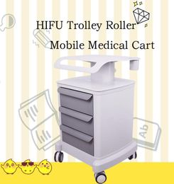 2022 Accessories Parts Hifu Trolley Roller Mobile Medical Cart With Draws Assembled Stand Holder For Salon Spa Hifu Machine6673452