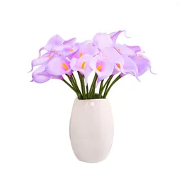 Decorative Flowers 10pcs Lifelike Artificial Flower Plastic DIY Floral Bouquet Mini Lightweight Wedding Decoration Elegant Portable Fake