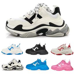 Originals x triple s mens designers casual shoes leather white black blue luxury fashion men women trainers sports sneakers platform Tennis height increasing shoe