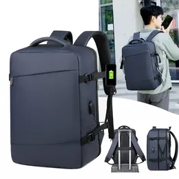 Backpack Men's Fashion Large Capacity Laptop Bag USB Charging Business Trip Commuting Travel Multifunctional Portable Bags Y182A