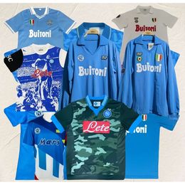 Retro style classic Fans Napoli soccer jerseys 86 87 88 89 90 91 92 93 94 MARADONA 1986 1987 1988 1989 1991 1992 1993 1994 2013 2014 HAMSIK L.INSIGNE HIGUAIN Rero fooball