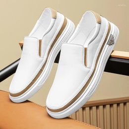 Casual Shoes Italian Loafers Genuine Leather Mens Luxury Designer Business Slip On Driving Formal Footwear Mocassin