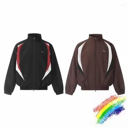 Men's Jackets Patchwork Grailz Project G/R Jacket Men Women 1:1 Quality Black Brown Sunscreen Windbreaker