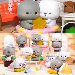 Blind box Mitao Cat with Love Series 4 Blind Box Toys Figures Action Surprise Mystery Box Surprise Cute Model Girls Doll Birthday Gift WX WX