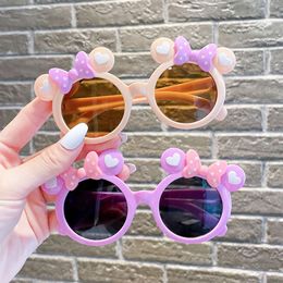 2023 Children Cute Cartoon Sunglasses Boy Girl Outdoor Sun Protection Summer Shades Baby Photography Glasses Eyewear UV400 L2405