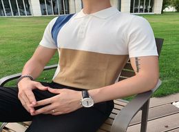 luxury fashion mens designer polo shirts High quality T shirt Mans Short sleeve Men039s Clothing Solid Colour leisure Tee summer3346639