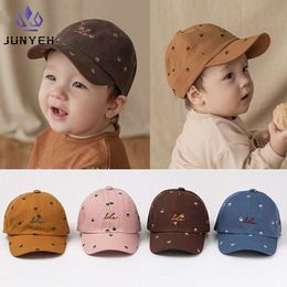 Embroidered Lola Baseball Caps Baby Boys Hats Cotton Long-Brimmed Cap For Kids 6-36 Month Hard-Brimmed Children's Hat L2405