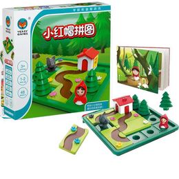 Other Toys Little Red Riding Hood Smart Hide Seek Board Games With Solution Skill Building Puzzle Logic Games IQ Training Toys Childrens Gifts s245176320