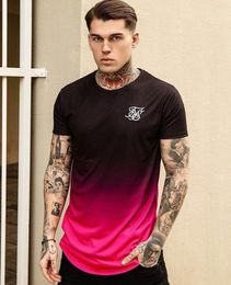 Summer Style Mens T Shirts new Sik Silk West Extended TShirt Men Summer Curved Hem Longline Extended Length Tshirts9518914