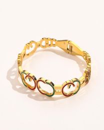 Top Designers Bracelets Women Bangle Luxury Designer Green Red Letter Jewellery Wispy Bracelet Plated Stainless steel Love Gift Bang6098744