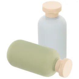 Storage Bottles 2 Pcs Soap Dispenser Dispensing Lotion Bottle Travel Toiletries Refillable Shampoo And Conditioner