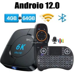 Box Android 12.0 Settop Box Allwinner H616 CPU Support 6K HDR Media Player 4GB RAM 32G 64G WIFI 2.4G&5G BT5.0 3D Android TV Box Smart