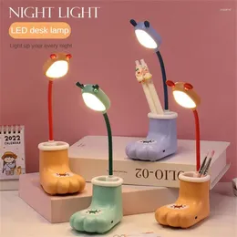Table Lamps Eye Protection Reading Night Light Convenient Usb Charging Portable Extra Long Standby Abs Material