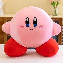 Other Toys Kirby plush toy Kawaii cute pink Peluche cartoon soft filled animal doll fluffy pillow home decoration birthday gift for children