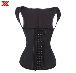 Women039s Shapers HEXIN 4 Rows Hook 100 Latex Waist Trainer Vest Corset Women Body Shaper 9 Steel Bones Cincher Shapewear Faja29894741975