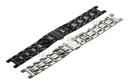 20 22mm Man Women Concave Interface Pure Solid Stainless Steel PolishingBrushed Sport Watch Band Strap Deployment Buckle Bracelet8833978