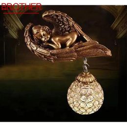 Wall Lamps BROTHER Contemporary Little Angel Lamp Personalized And Creative Living Room Bedroom Hallway Aisle Decoration Light