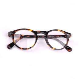 Fashion Sunglasses Frames 2021 Vintage Eyeglasses OV5186 Gregory Peck Acetate Round Glasses Frame Men Women With Original Case1 2037