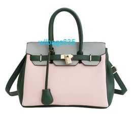 Genuine Leather Handbag Bk Bag Womens 2024 New Lychee Pattern Fashion Bag Versatile Handheld Big Bag Single Shoulder Bride Bag have logo HBBS